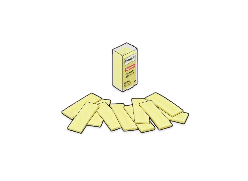 Supreme Post-Its (10 Pack) "Yellow"