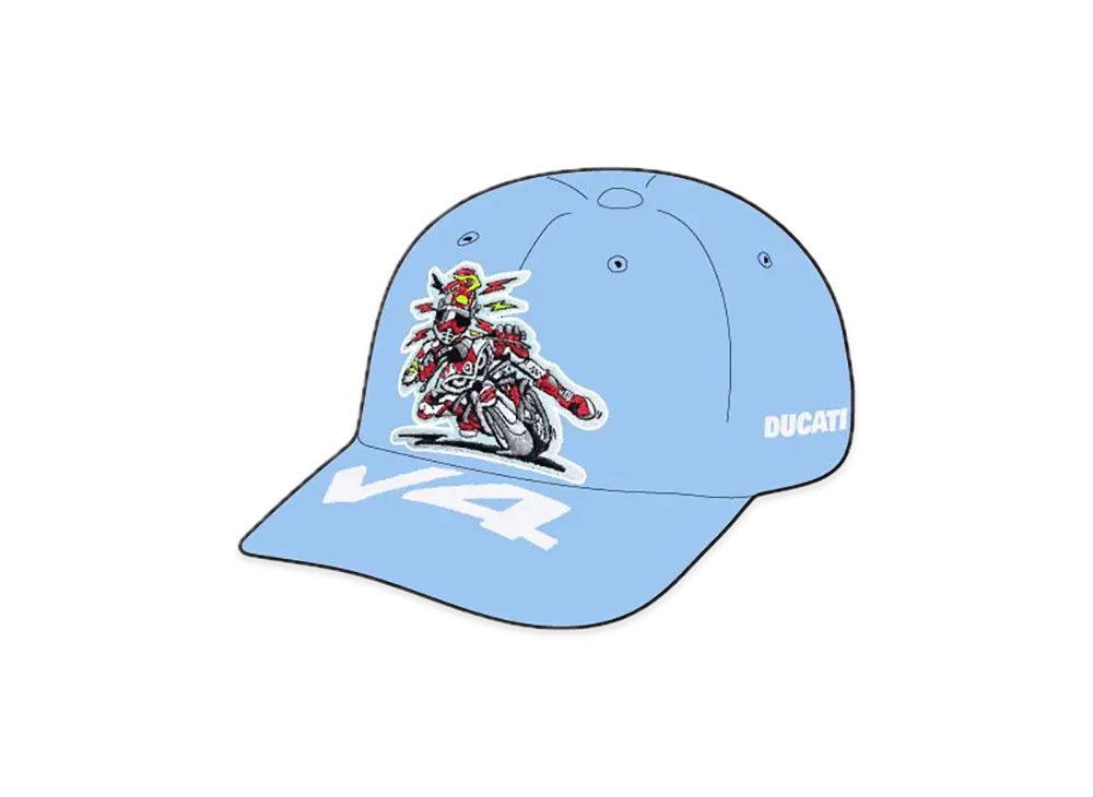 Supreme x Ducati 6-Panel "Blue"