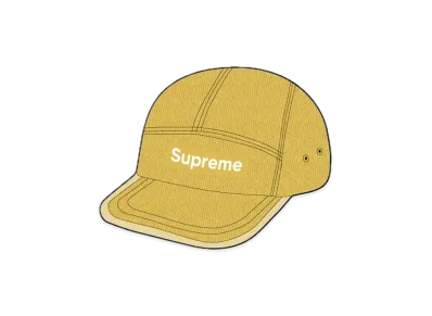 Supreme Coated Denim Camp Cap "Yellow"