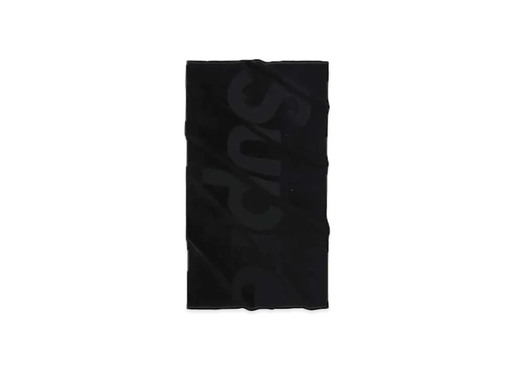 Supreme Tonal Logo Towel "Black"