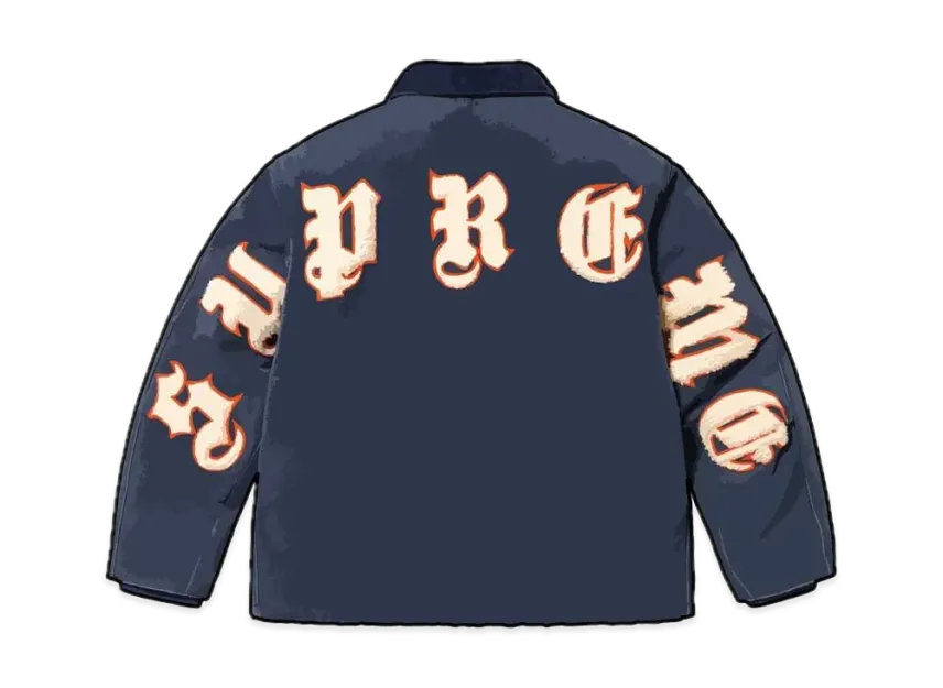 Supreme Old English Canvas Work Jacket Supreme Old English Canvas Work Jacket