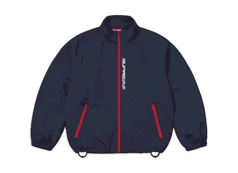 Supreme Contrast Zip Track Jacket "Navy"
