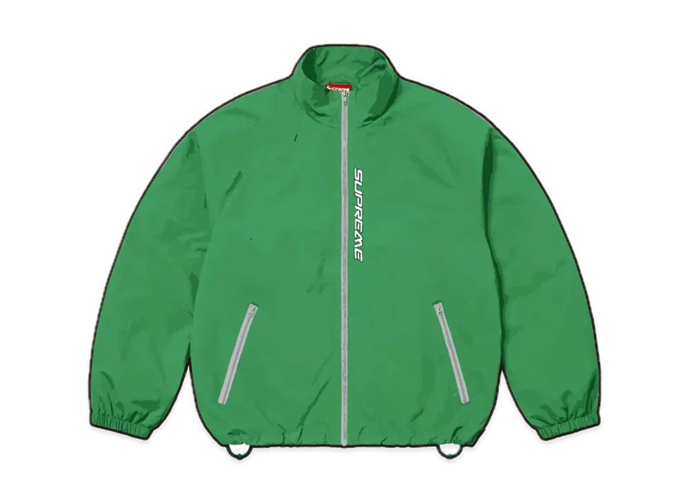 Supreme Contrast Zip Track Jacket "Green"