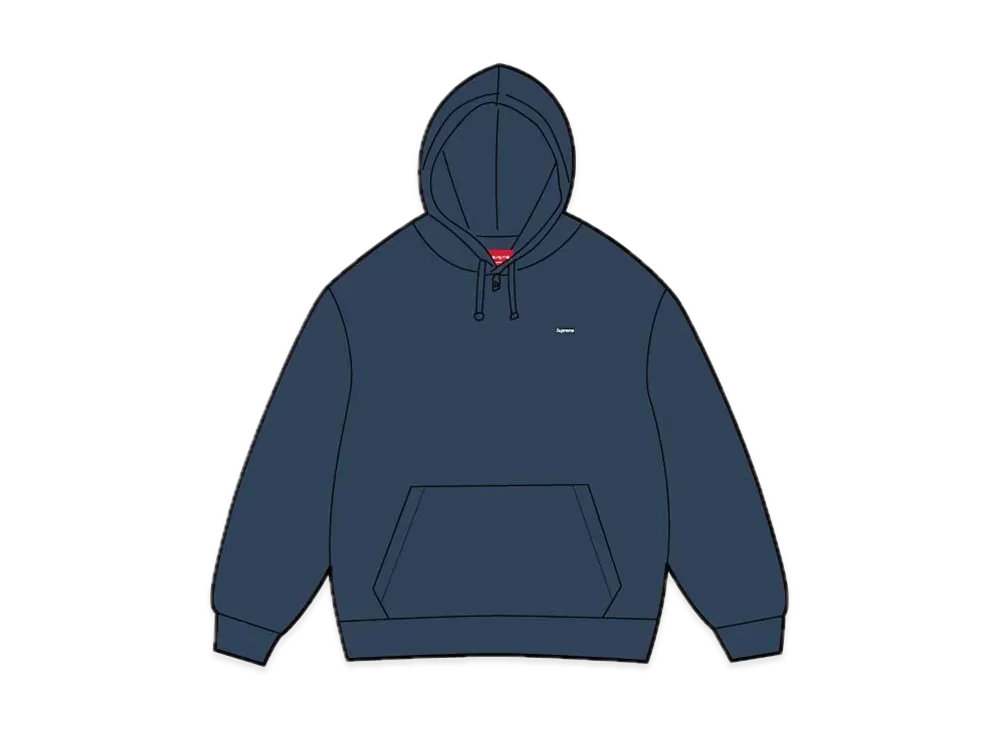Supreme Small Box Hooded Sweatshirt "Navy"