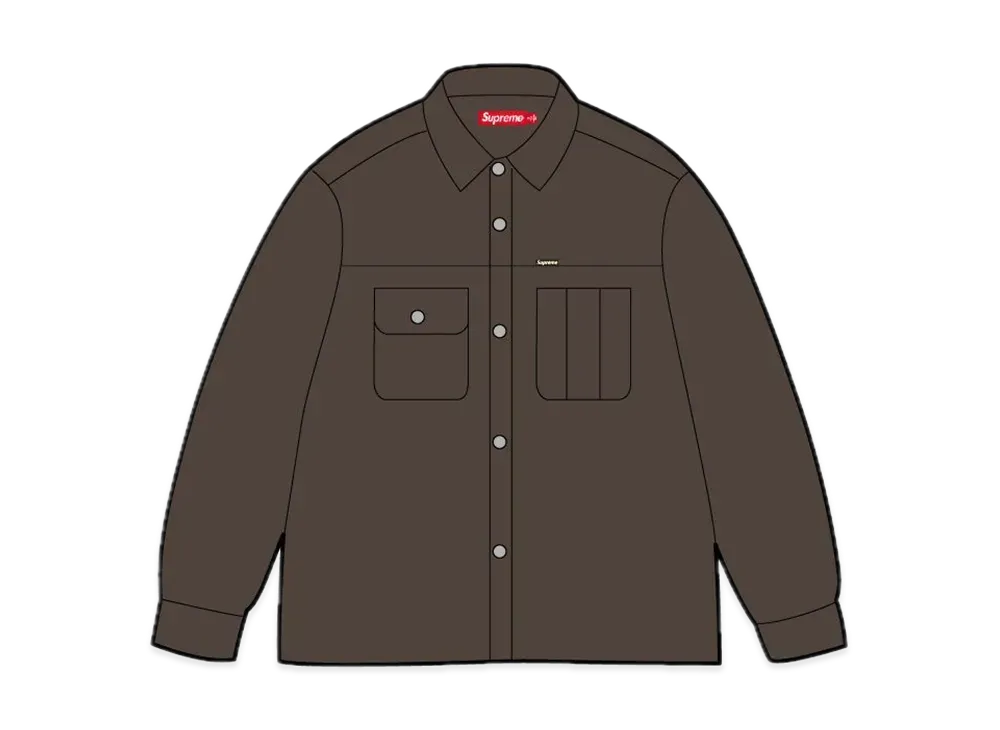Supreme Washed Corduroy Shirt "Brown"