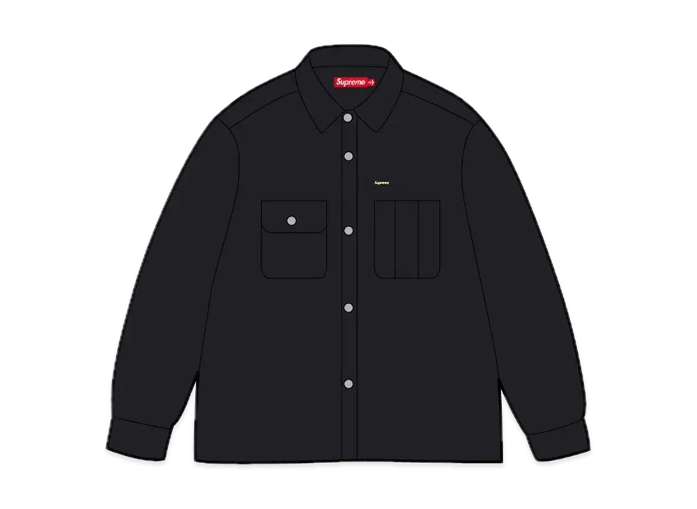 Supreme Washed Corduroy Shirt "Black"