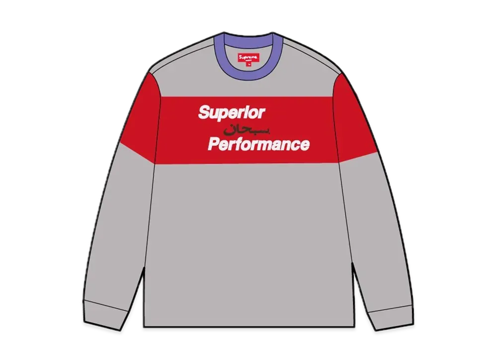 Supreme Arabic Mesh L/S Top "Grey"