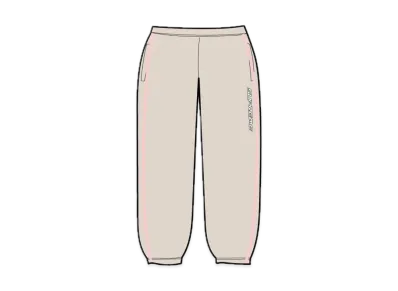 Supreme Contrast Zip Warm Up Pant "Tan"