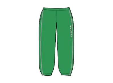 Supreme Contrast Zip Warm Up Pant "Green"