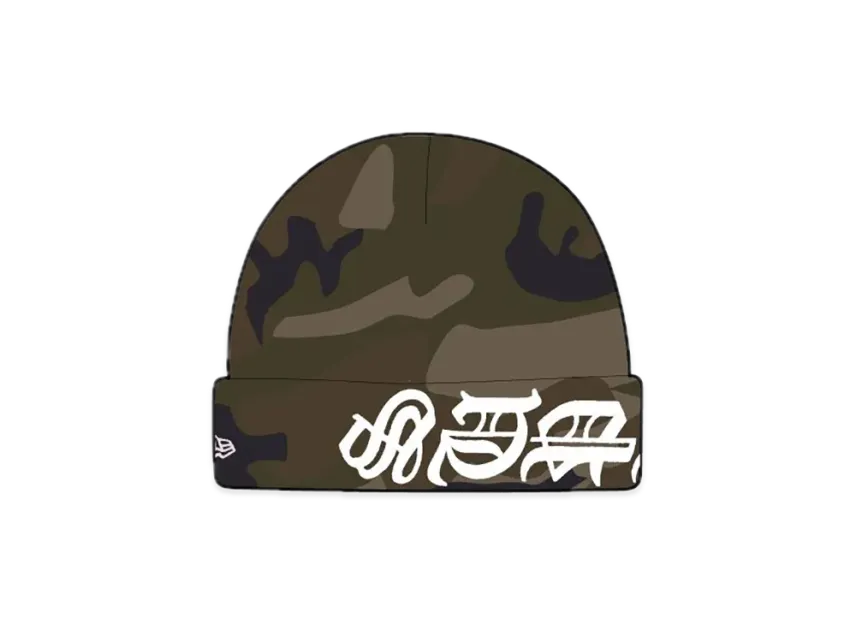 Supreme New Era®︎ Blackletter Beanie Camo Supreme New Era Blackletter Beanie