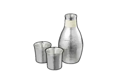 Supreme Tin Sake Set "Silver"