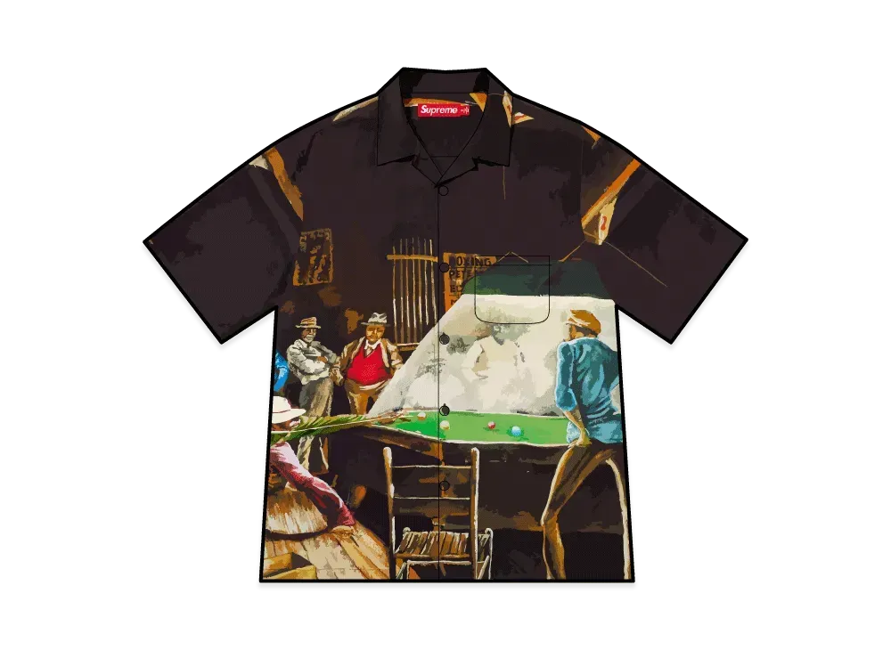 Supreme x Ernie Barnes S/S Shirt "Pool Hall"