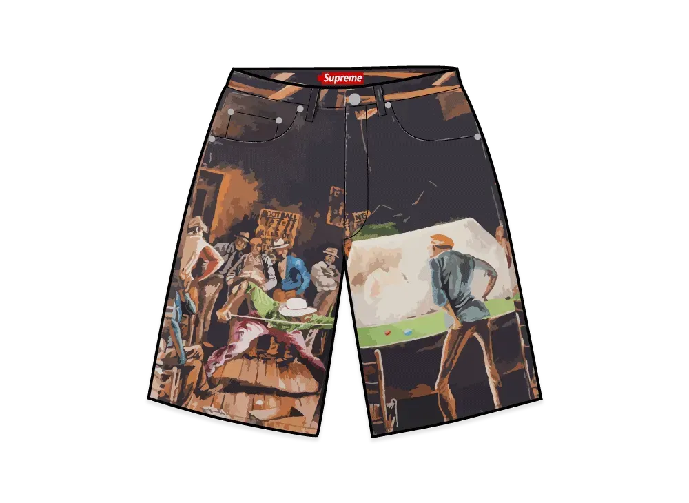 Supreme Ernie Barnes Baggy Denim Short