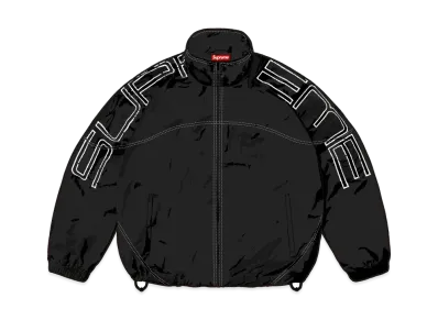 Supreme Spellout Embroidered Track Jacket "Black"