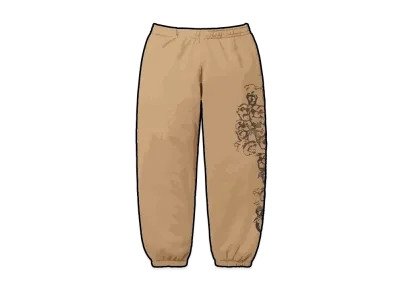 Supreme Pitbulls Embroidered Sweatpant "Light Tan"