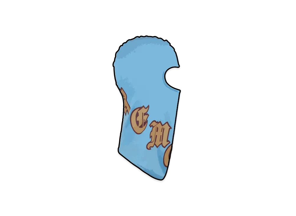 Supreme Old English Lightweight Balaclava "Light Blue"