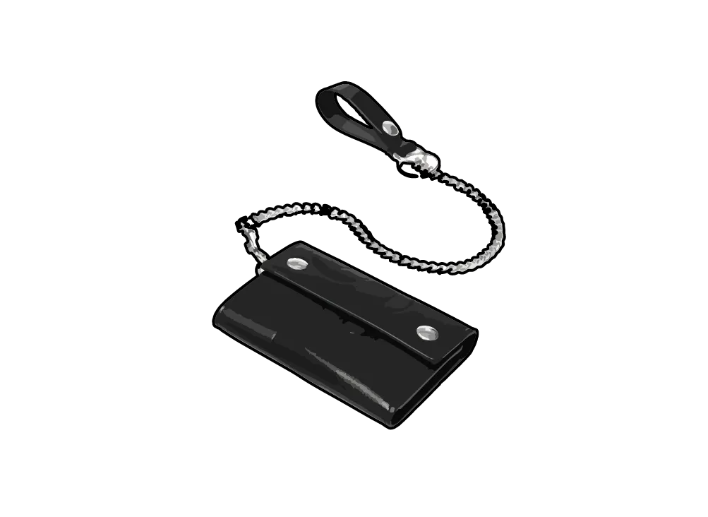 小物 supreme Leather Chain Wallet Black Supreme Leather Chain Wallet (SS25) - $198