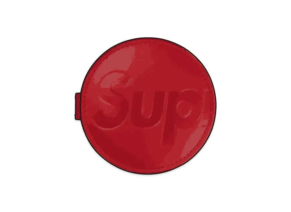 Supreme Leather Pocket Mirror "Red"