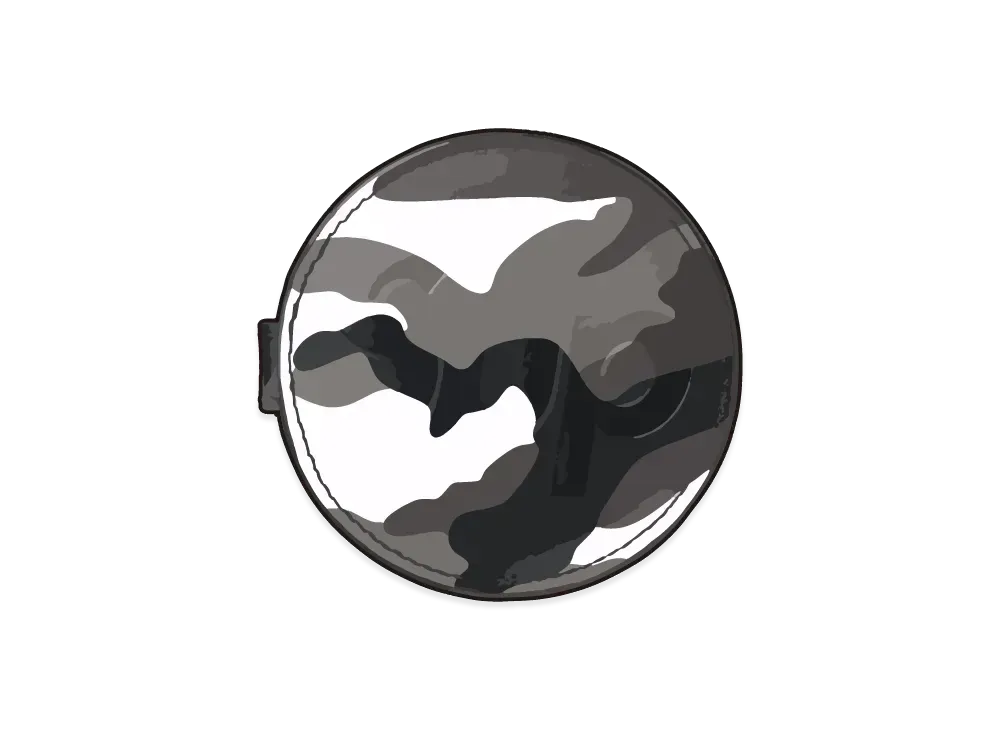 Supreme Leather Pocket Mirror "Snow Camo"