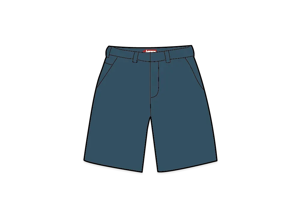 Supreme Work Short "Light Navy" (25SS)