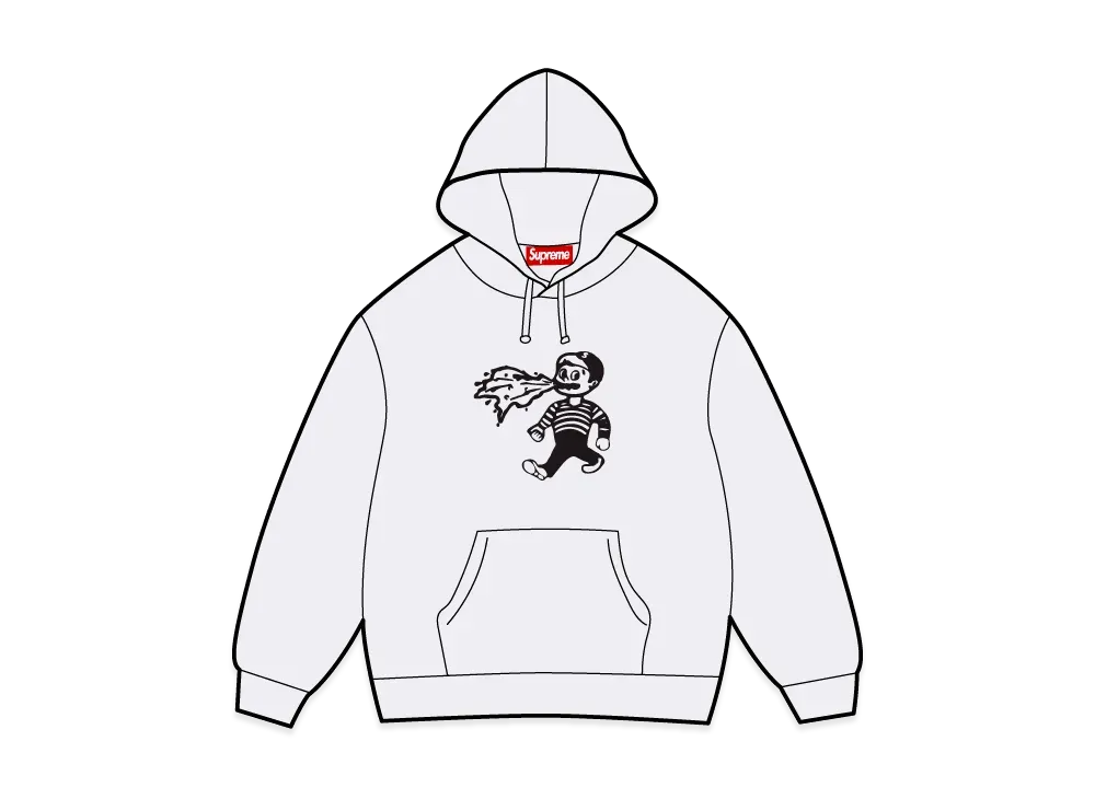 Supreme x Homerun Hooded Sweatshirt "Ash Grey"