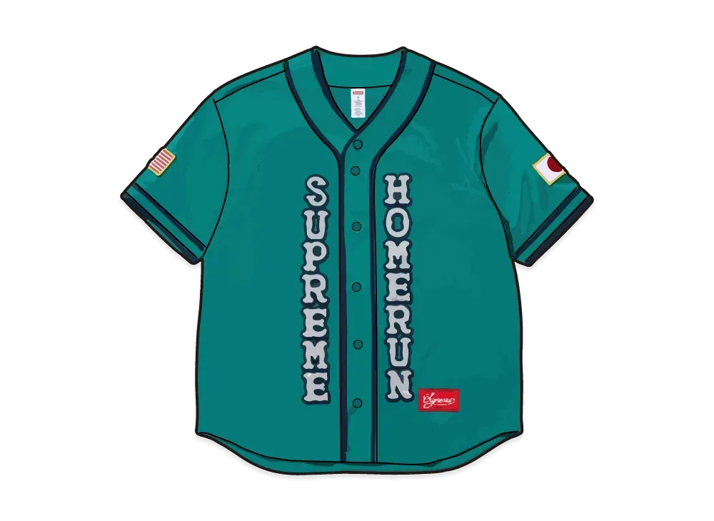 Supreme x Homerun Baseball Jersey 