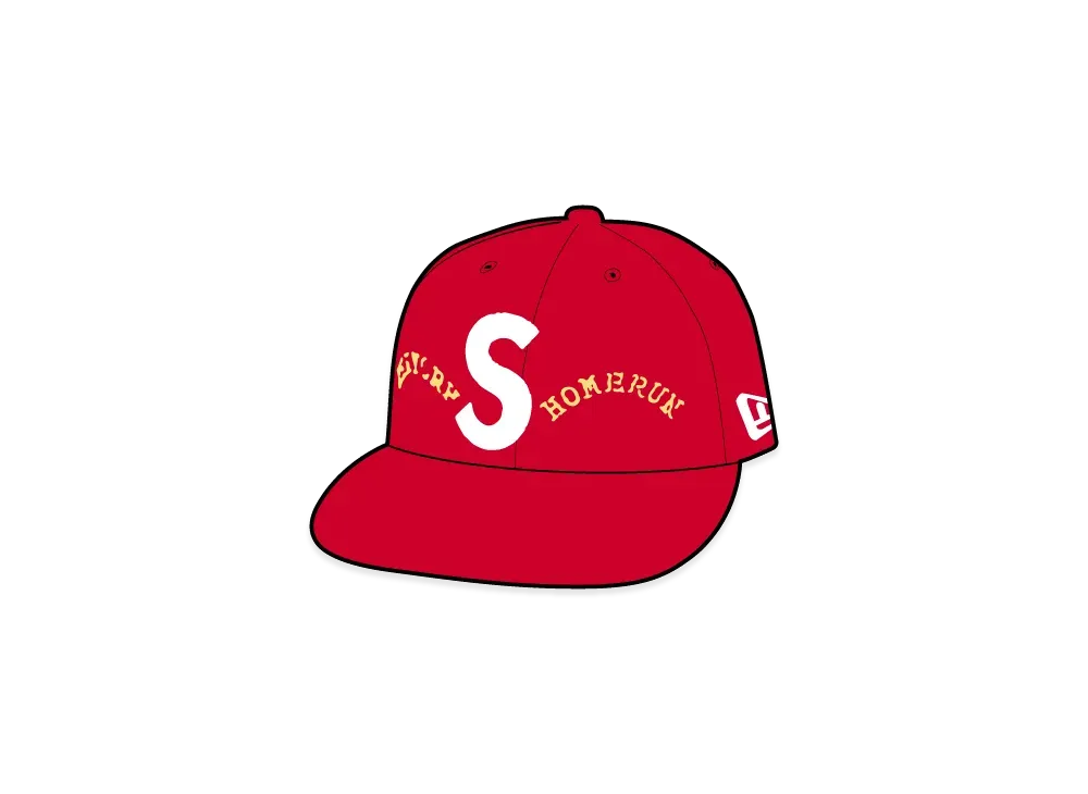 Supreme x Homerun S Logo New Era "Red"
