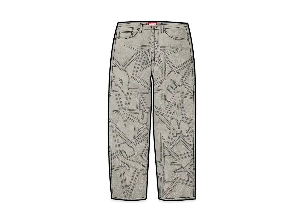 Supreme Stars Topstitch Baggy Jean "Dirty"