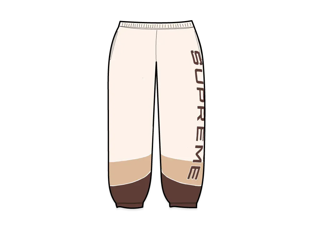 Supreme Paneled Sweatpant "Natural"