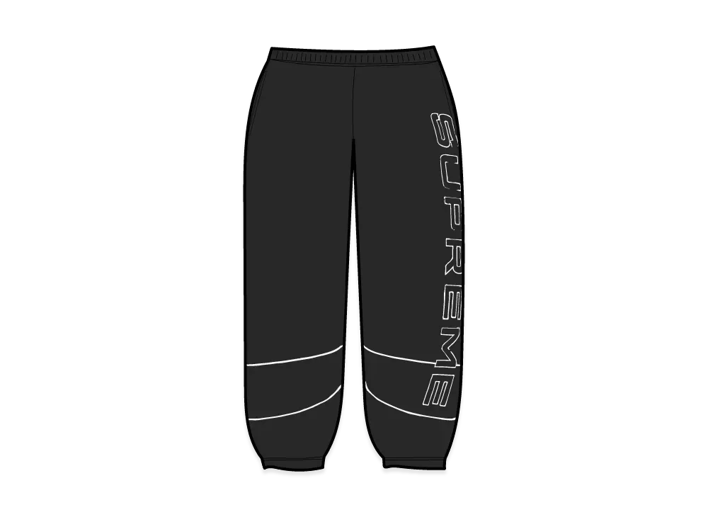 Supreme Paneled Sweatpant "Black"