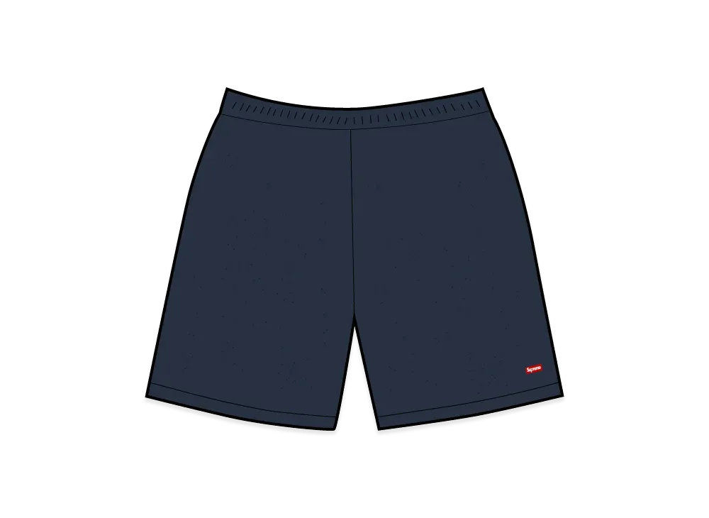 Supreme Small Box Baggy Mesh Short "Navy"