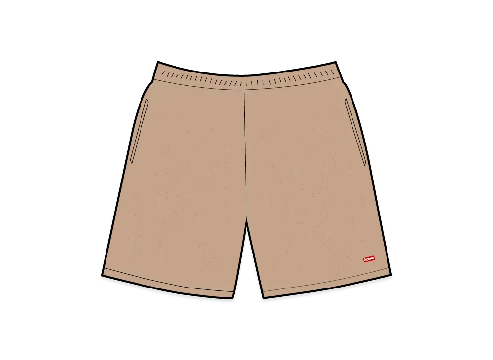 Supreme Small Box Baggy Mesh Short "Tan"