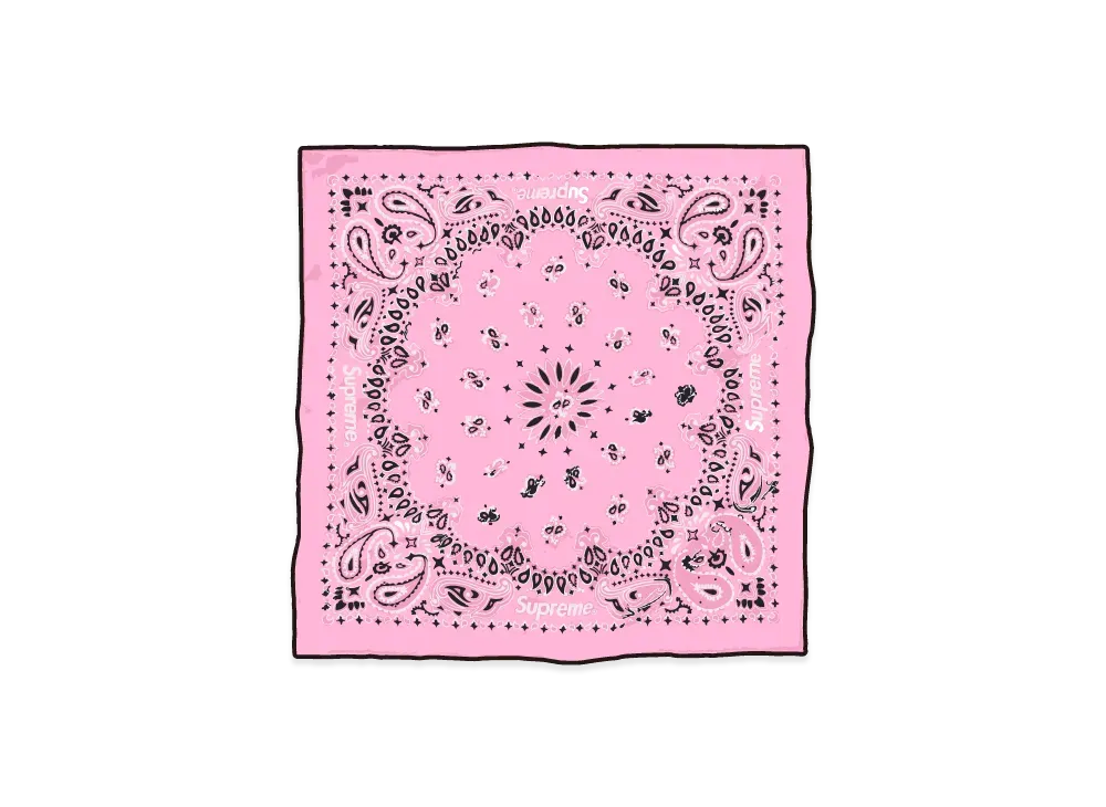 Supreme Silk Bandana "Pink"