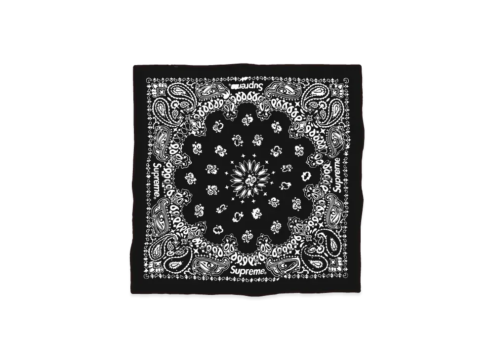 Supreme Silk Bandana "Black"