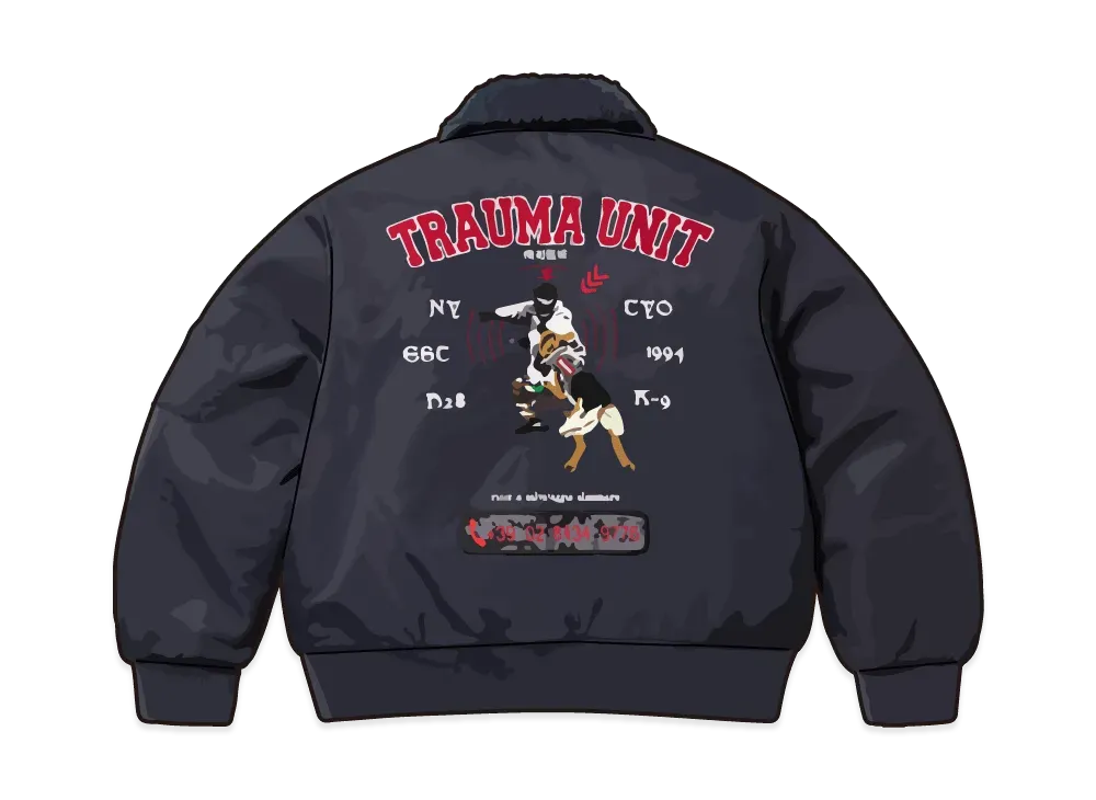 Supreme AOI Nylon Bomber Jacket "Navy"