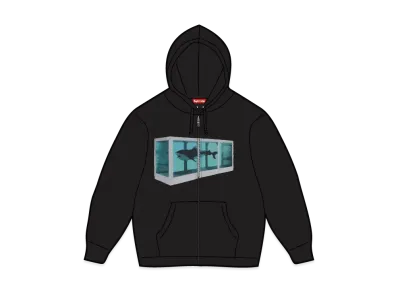 Supreme x Damien Hirst Zip Up Hooded Sweatshirt "Black"
