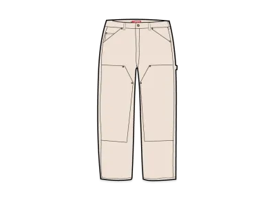 Supreme Worn Double Knee Painter Pant "Natural"