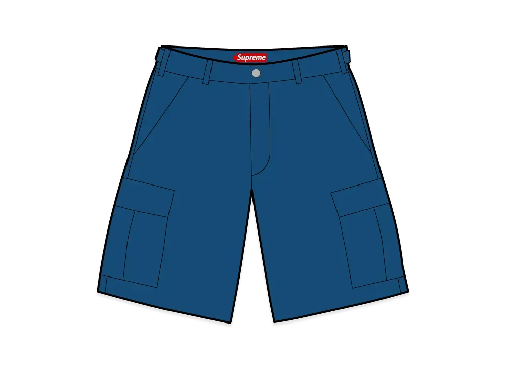 Supreme Cargo Short "Washed Navy"