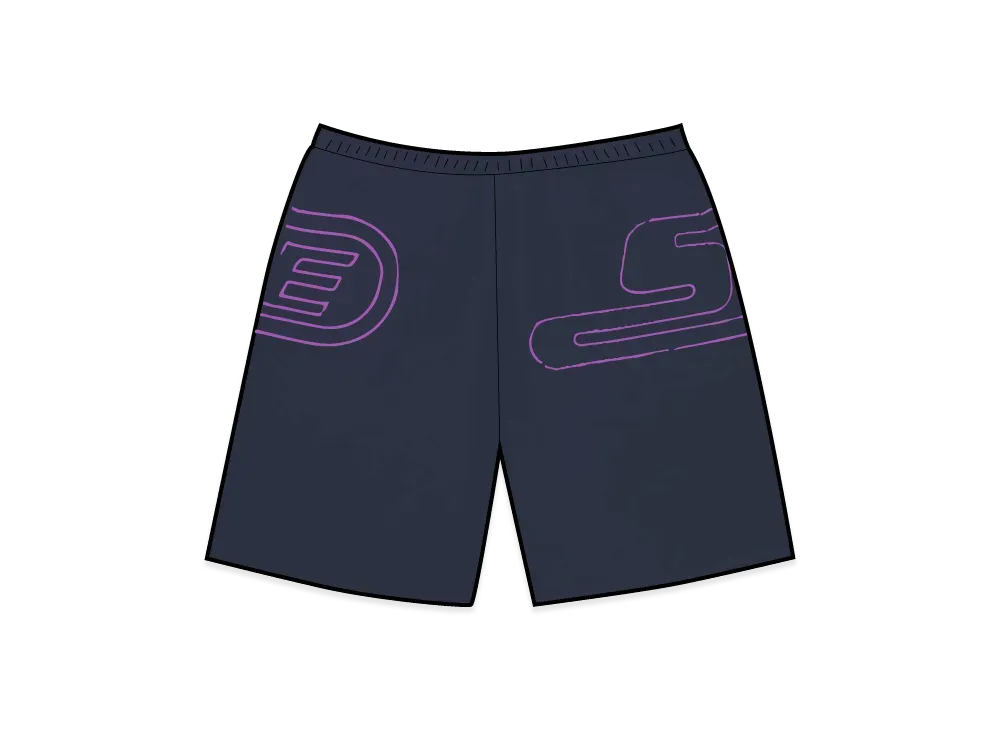 Supreme Big Logo Nylon Short "Navy"