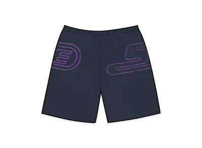 Supreme Big Logo Nylon Short "Navy"