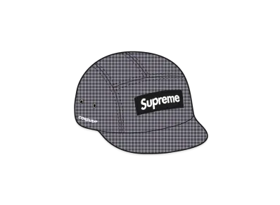 Supreme Cordura Plaid Camp Cap "Black"
