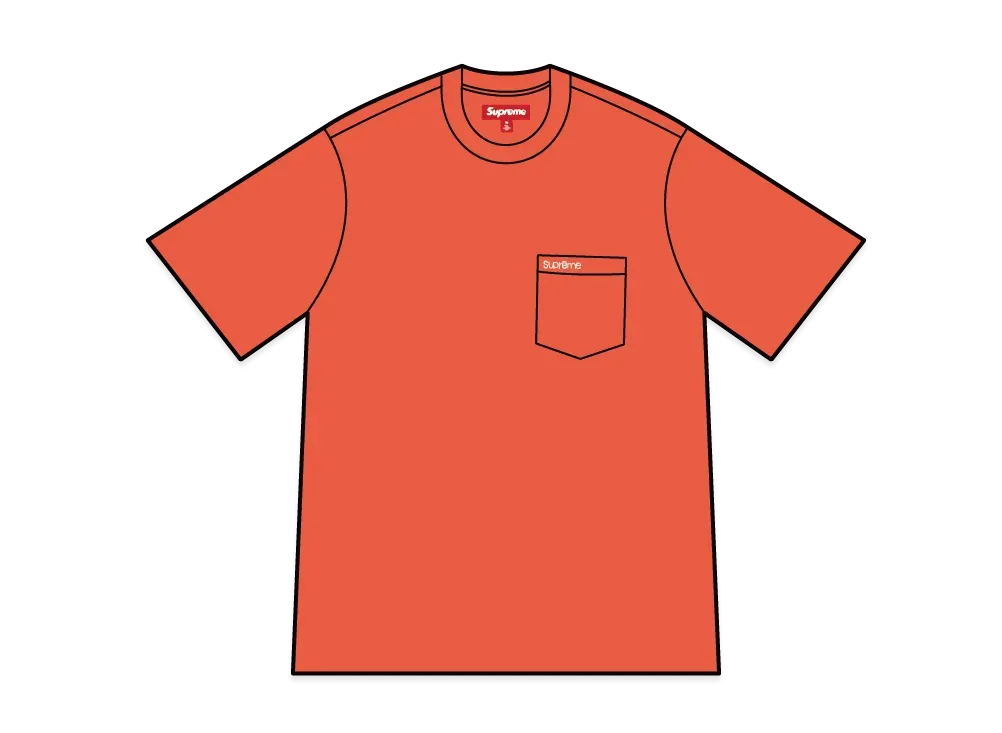 Supreme S/S Pocket Tee "Orange"