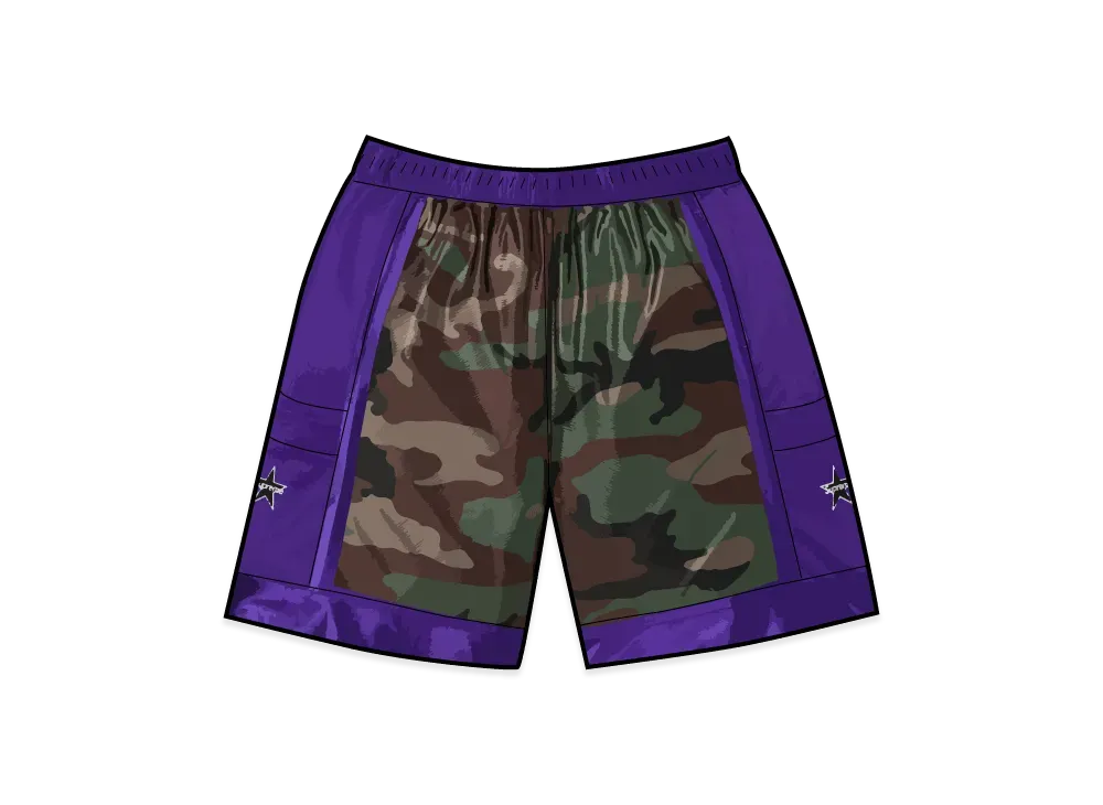 Supreme Side Pocket Basketball Short "Woodland Camo"