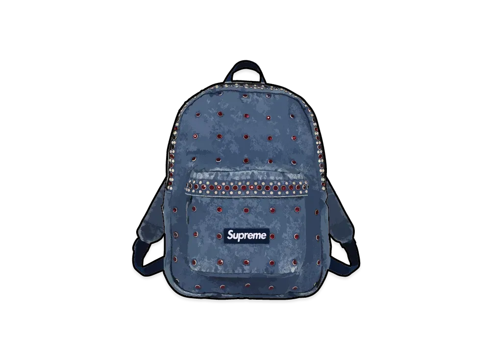 Supreme x b.b. Simon Denim Backpack "Washed Indigo"