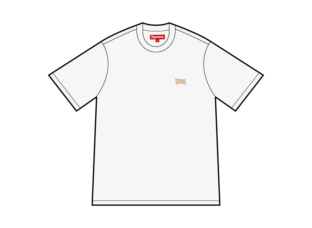 Supreme Warm Up Washed S/S Top "White"