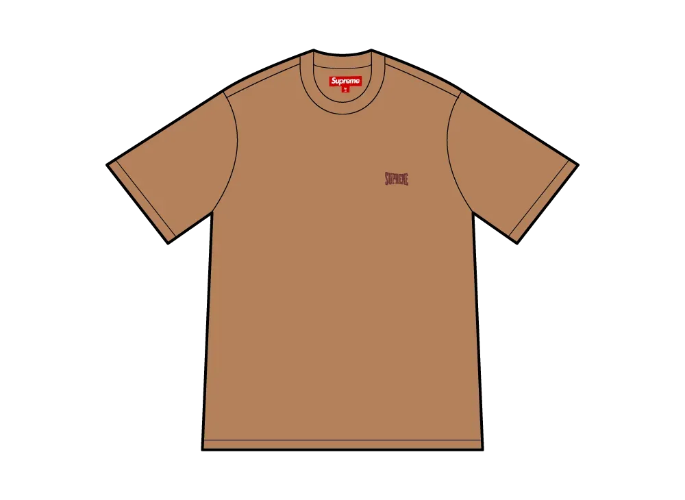 Supreme Warm Up Washed S/S Top "Brown"