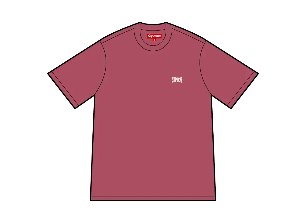 Tシャツ・カットソー Supreme Warm Up Washed S/S Top Maroon Supreme Warm Up Washed S S Top (SS25) - $54