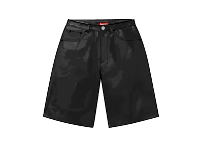 Supreme Baggy Leather Short "Black" (25SS)