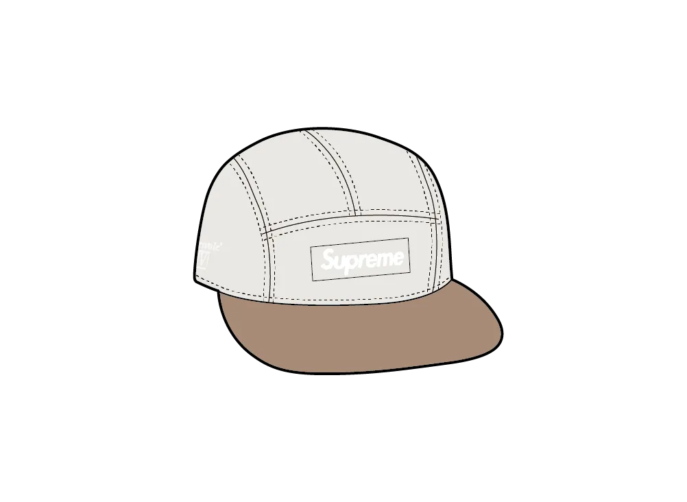 Supreme Ventile Camp Cap "Stone"
