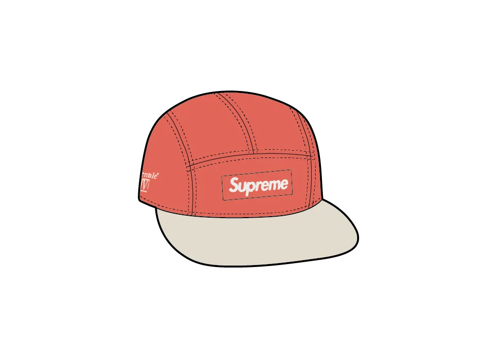 Supreme Ventile Camp Cap "Coral"